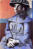 Picasso, Pablo - girl in a hat with her hands crossed